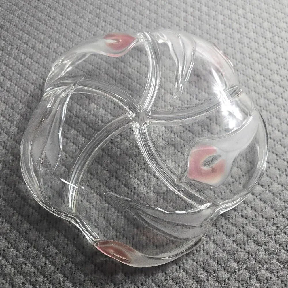 Mikasa Crystal Divided Relish Calla Lily Mayfair 5 Compartment 549/345 W Germany